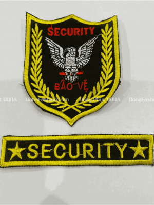 Thêu logo BẢO VỆ CON Ó SECURITY